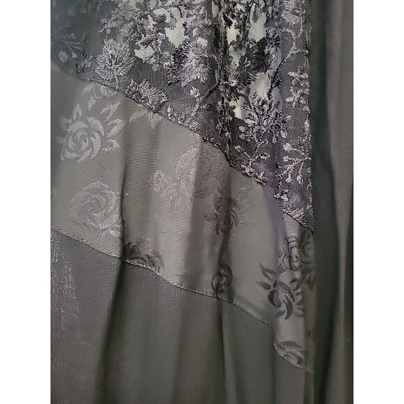 Globetrotter Kimono Type Jacket Lace Detail Vamp Whimsy Goth Black 0X NWT - Picture 6 of 12